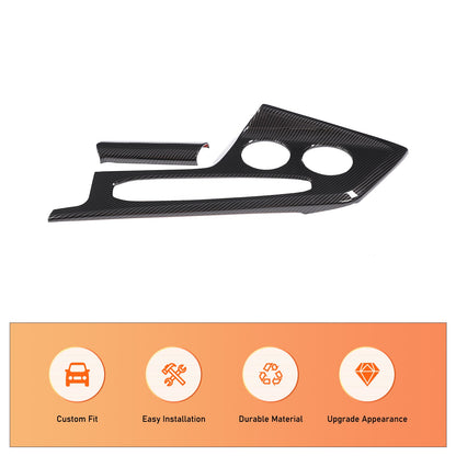 Carbon Fiber ABS Center Console Gear Shift Panel Trim Cover For Corvette C8 26+ 22