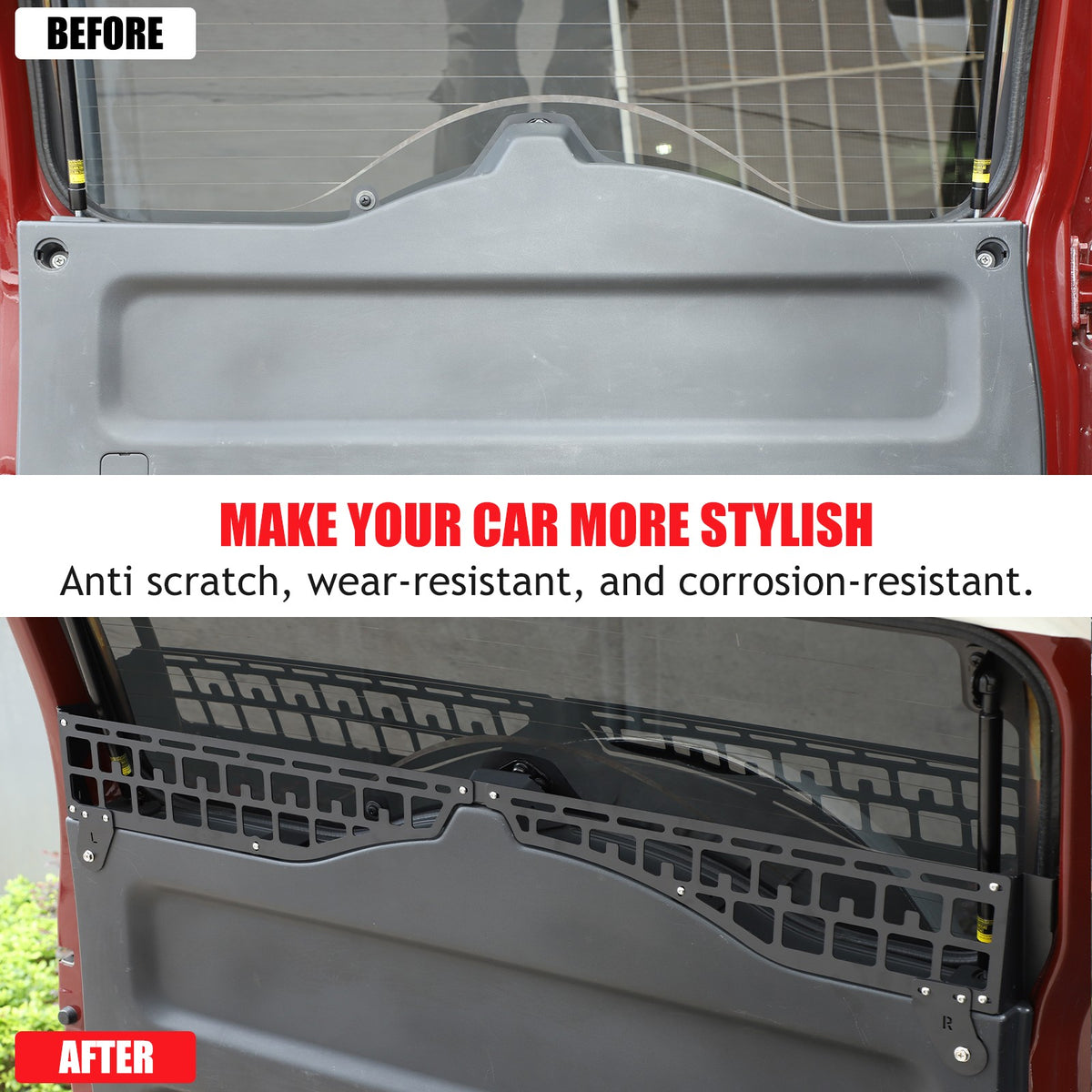 Steel Rear Window Storage Fence Molle Panel For Toyota FJ Cruiser 2007-21 US 7