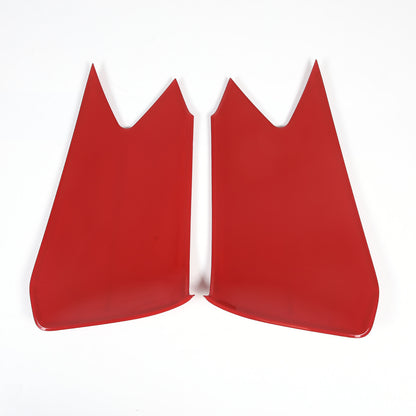 Red ABS Interior Door Anti-Kick Panel Cover Trim Frame For Corvette C8 20-26 7