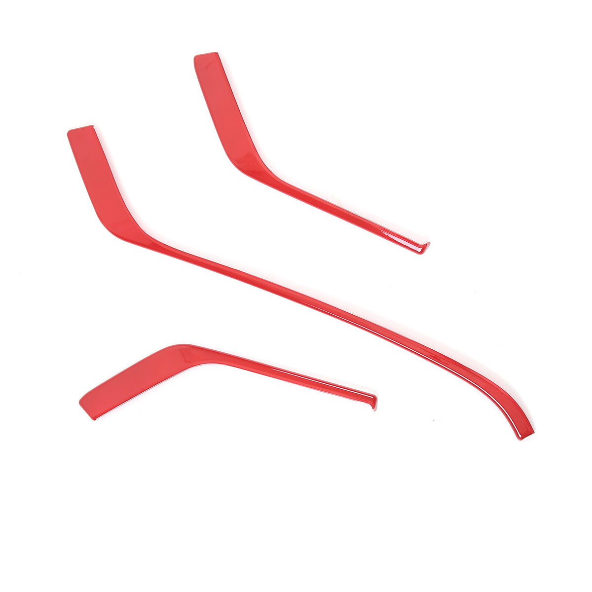 ABS Red Console Side Dashboard Trim Strips For Corvette C8 Stingray 2020-25 10