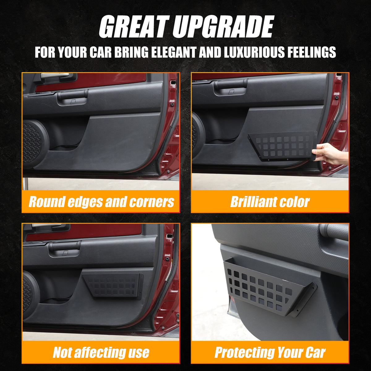 Car Rear Door Pocket Storage Box Organizer For Toyota FJ Cruiser 2007-2021 US 6