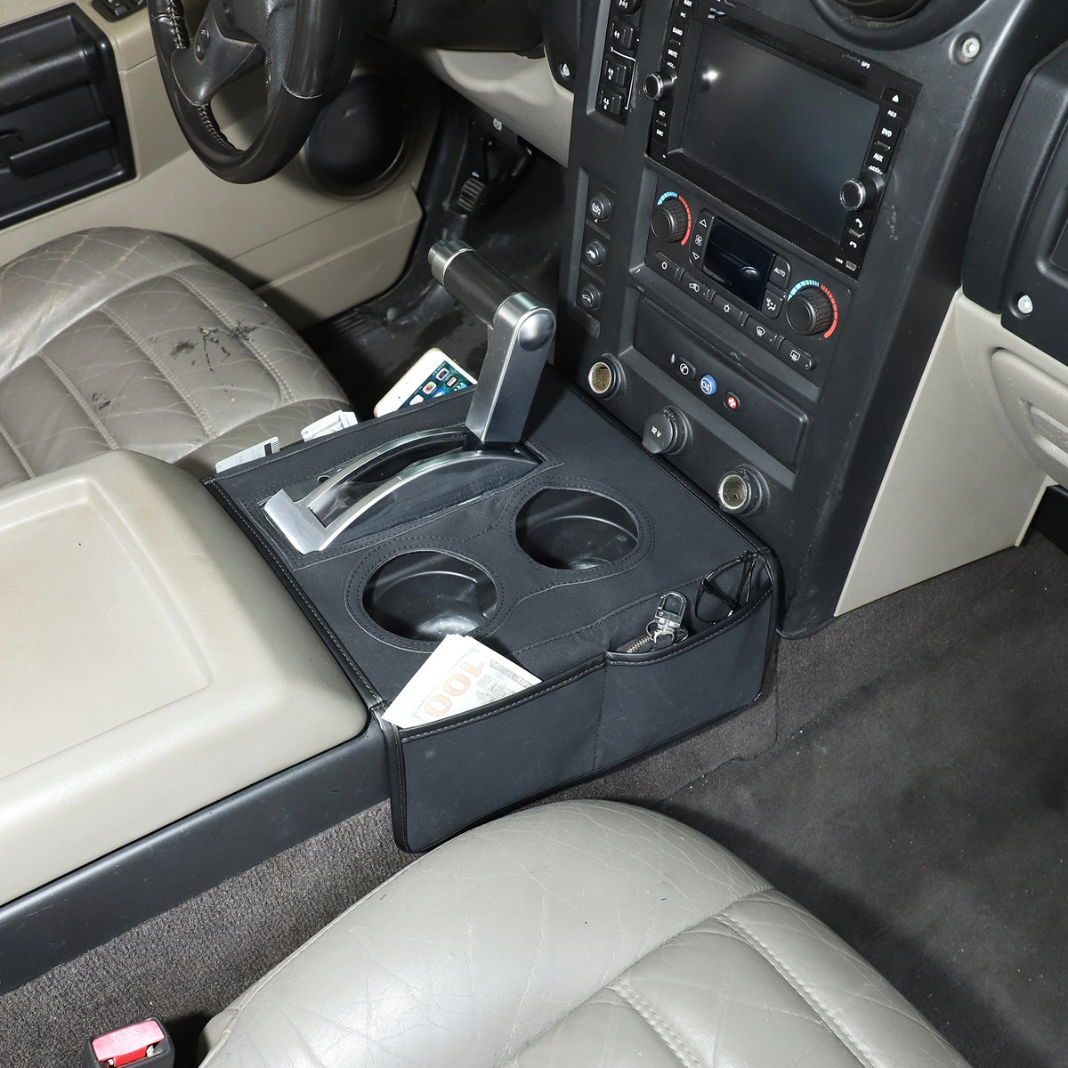 Suede Cloth Center Console Gear Shift Trim Cover For Hummer H2 2003-2009 US 1