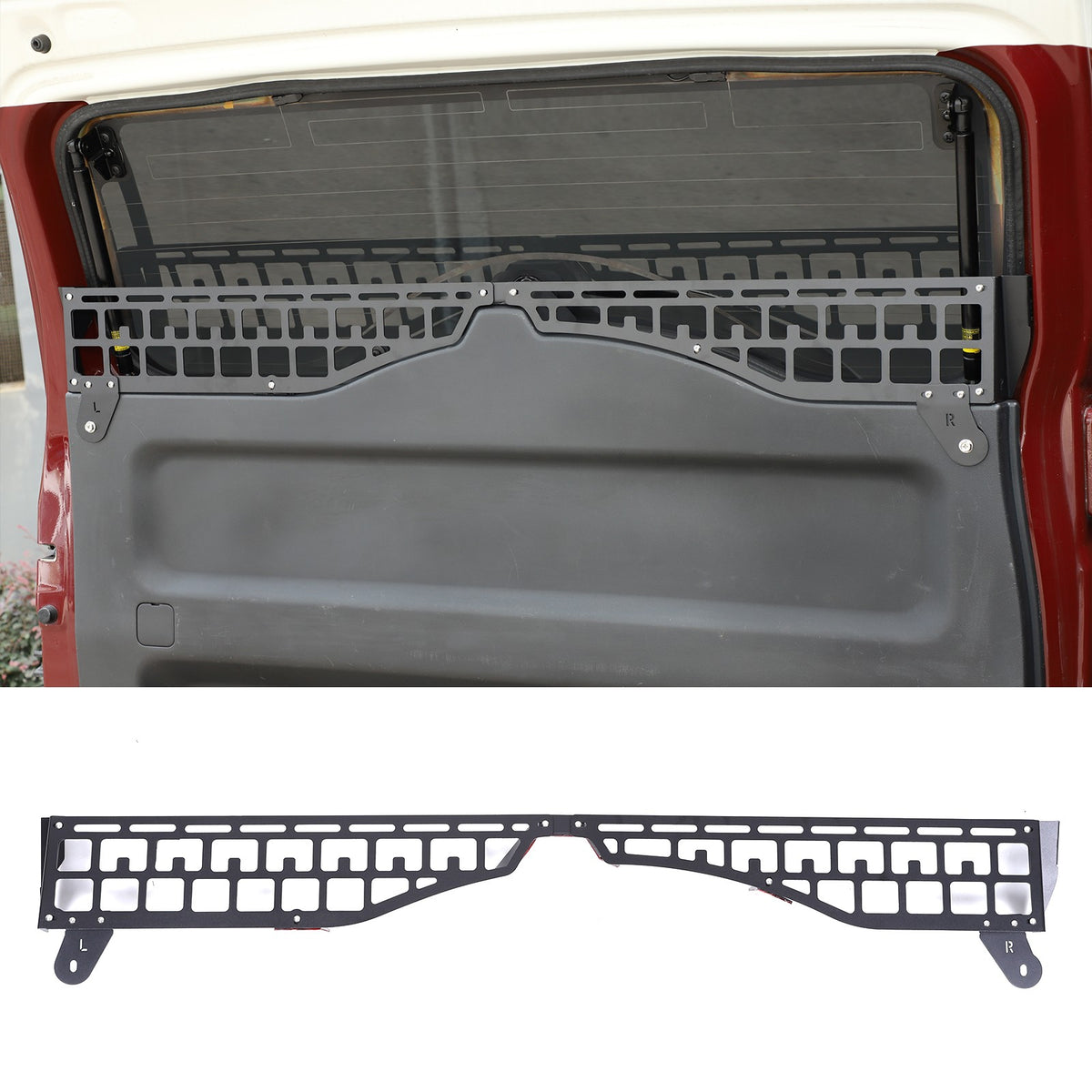 Steel Rear Window Storage Fence Molle Panel For Toyota FJ Cruiser 2007-21 18