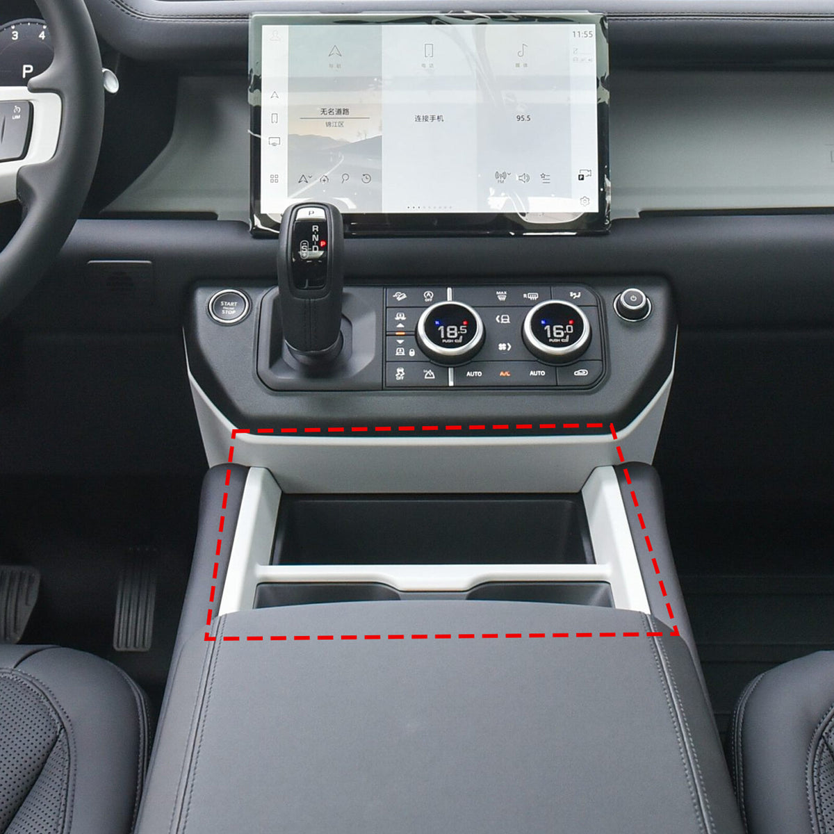 Matte Real Carbon Fiber Center Console Gear Shift Trim For LR Defender L663 25+ 17