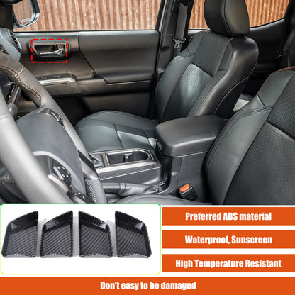 ABS Carbon Fiber Interior Full Set Panel Cover Trim Kit for Toyota Tacoma 24-26 - Styles 1-5 43