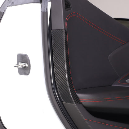 Real Dry Carbon Fiber Full Interior Center Set Trim Kit For Corvette C8 20-25 US - Styles 46-50 44