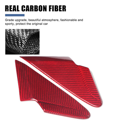 Red Real Carbon Fiber Front A-Pillar Triangle Trim For Subaru WRX Levorg 2022+ 14