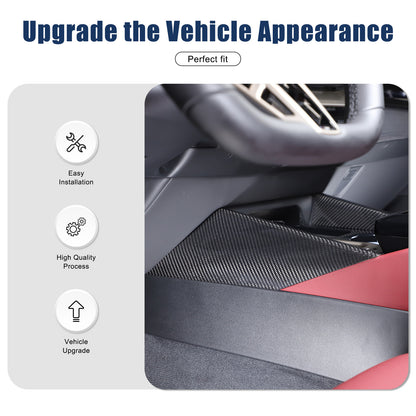 Real Carbon Fiber Console Gear Shift Box Side Trim For BMW 5 Series G60 i5 2024+ 18