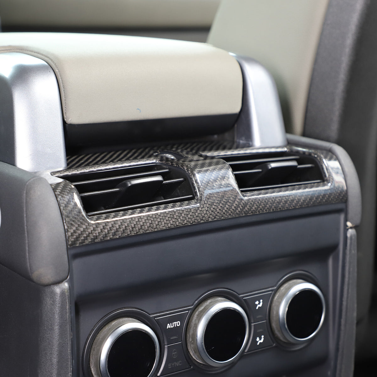 Real Carbon Fiber Rear Air Outlet Vent Panel Trim Cover For LR Defender 2020-24 8