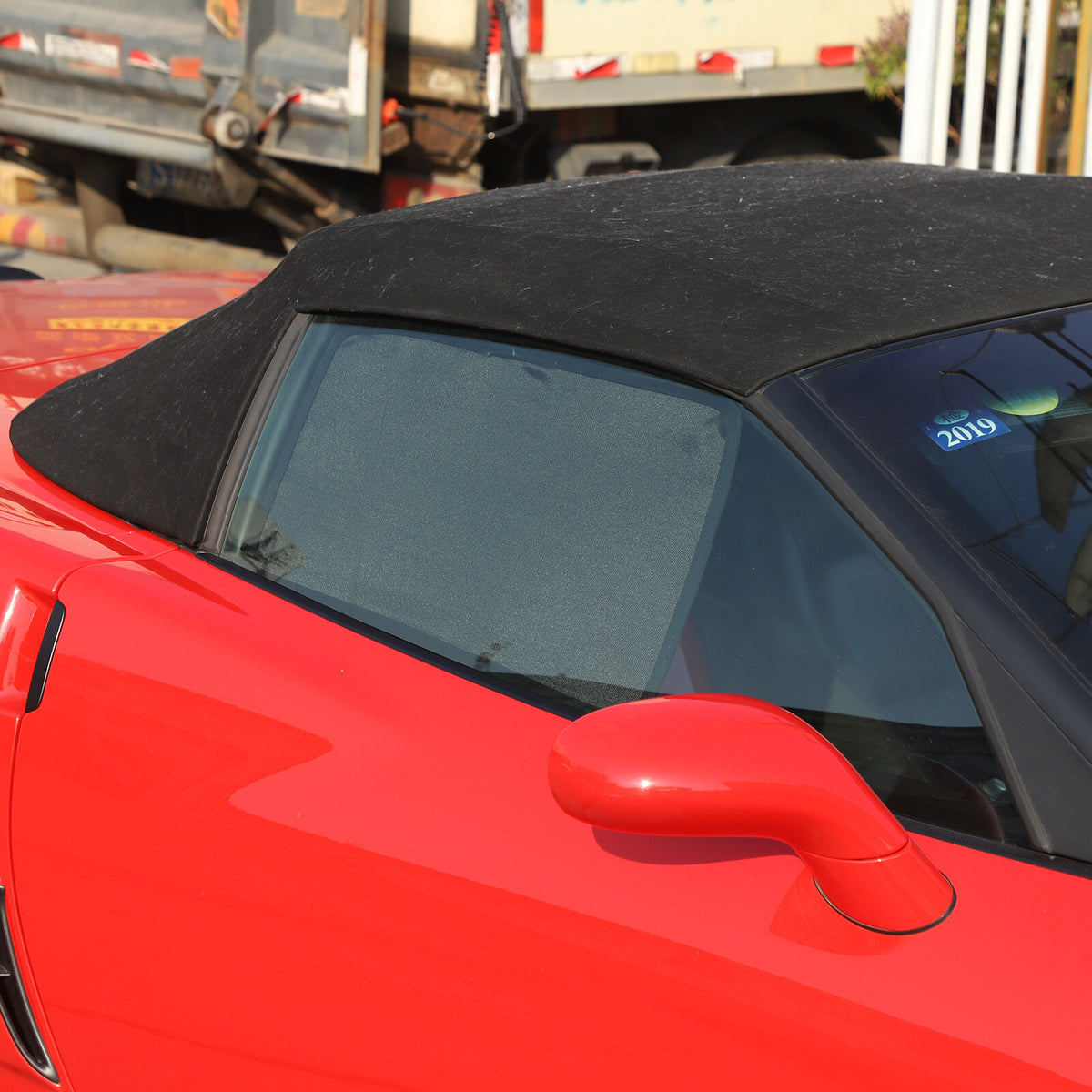 Car Window Screen Sun Shade Mesh Cover Windshield For Corvette C6 2005-2013 4
