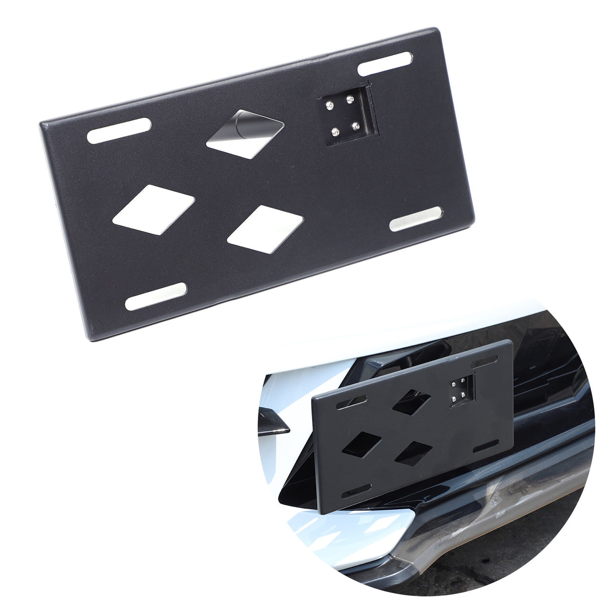Front License Plate Side Mount Bracket US Version For Corvette C8 2020+ 2