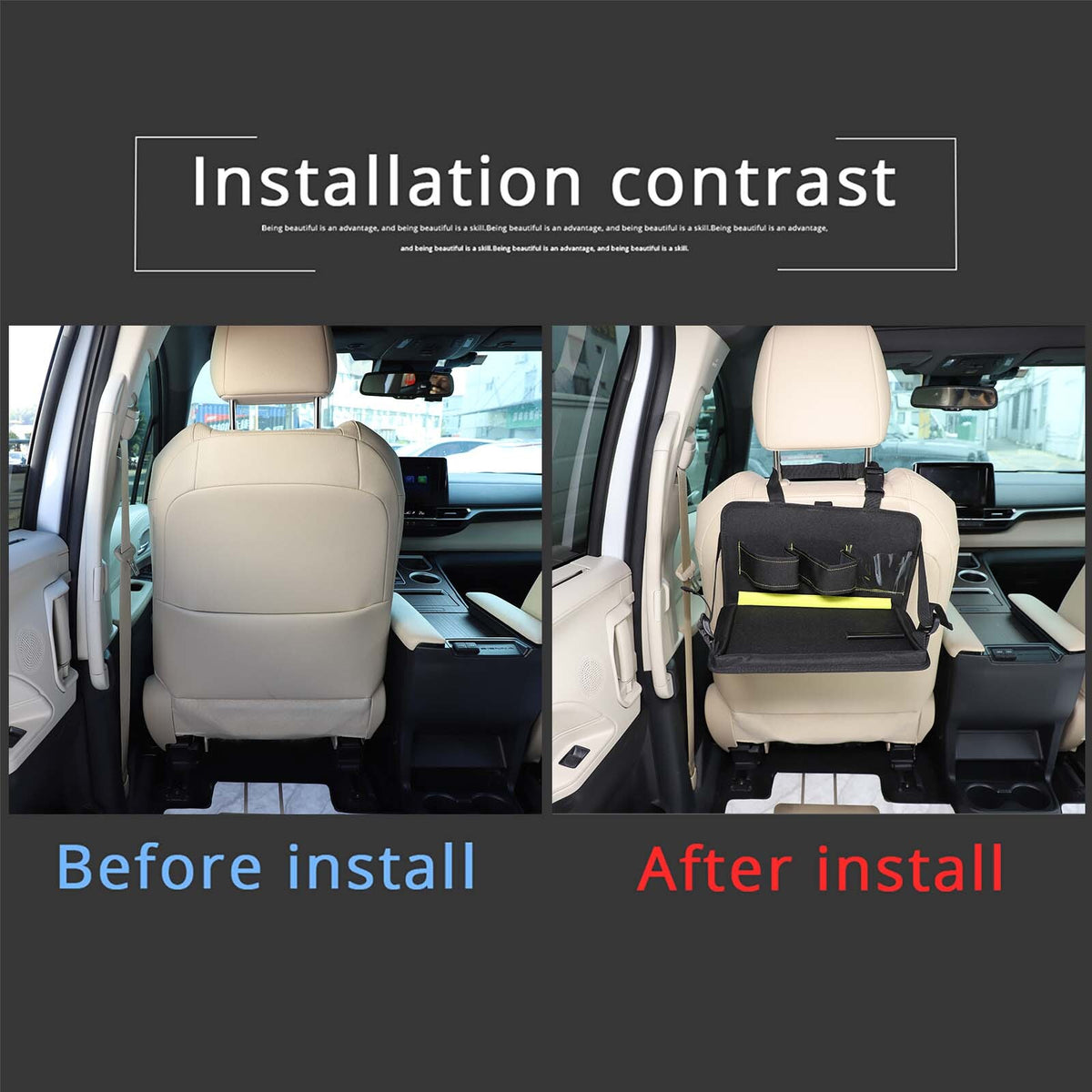 Seat Back Multifunctional Storage Table Storage Bag For Toyot-a Senna 2021-2023 4