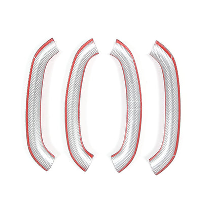 Red Real Carbon Fiber Steering Wheel Top Handle Cover For C8 Corvette 20-26 US 9