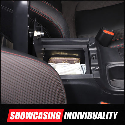 Alloy Center Console Safe GUN Storage Lock Box W/ TRAY For Subaru WRX VB 22+ US 10
