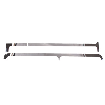 Silver Steel Dashboard Recess Trim Interior Kit fit For Hummer H2 2003-2007 US 7
