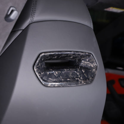 Forged Fiber Seat Headrest Back Hook Cover Trim For Lamborghini URUS 2018-2023 7
