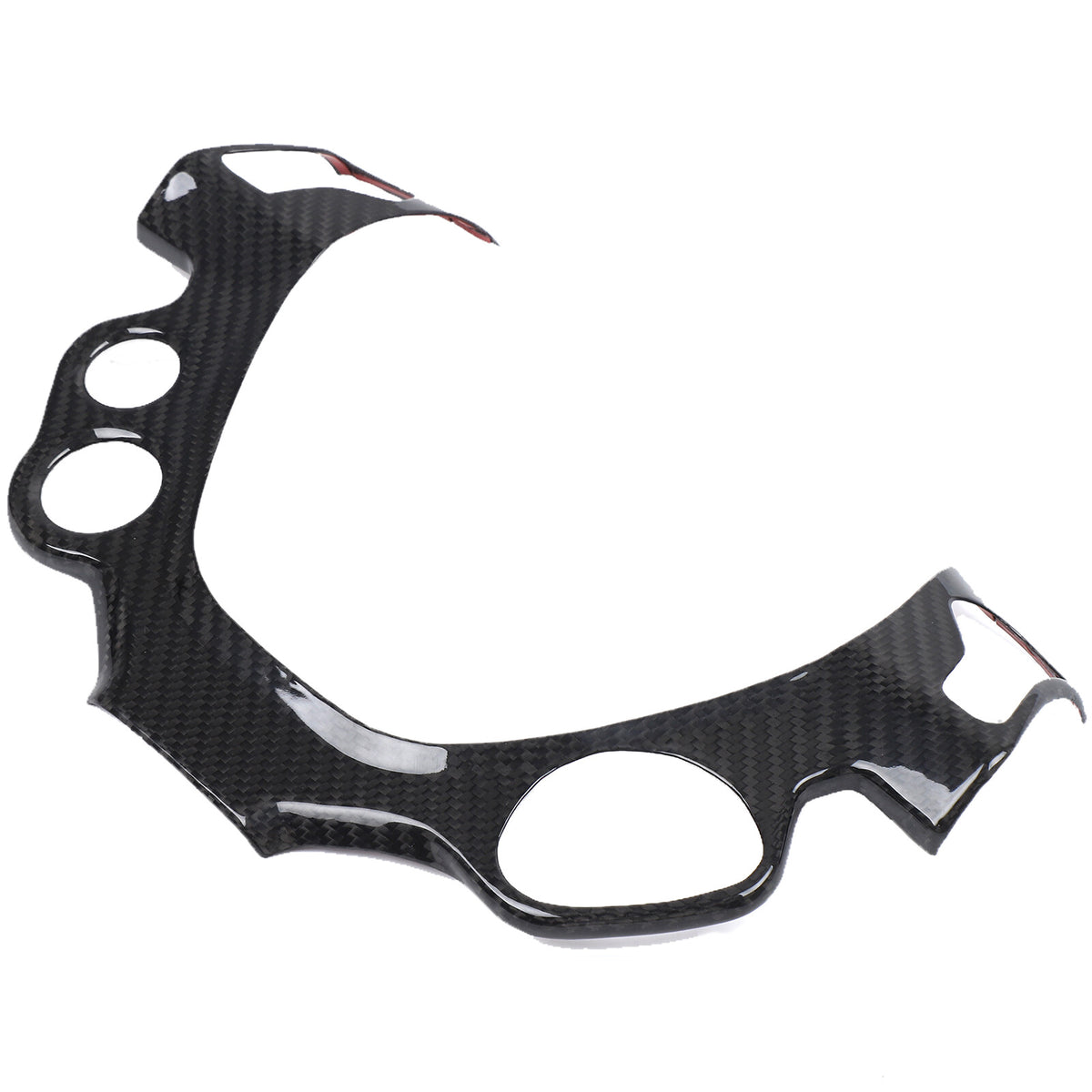 Real Carbon Fiber Steering Wheel Button Frame Trim For Ferrari 458 2011-16 9