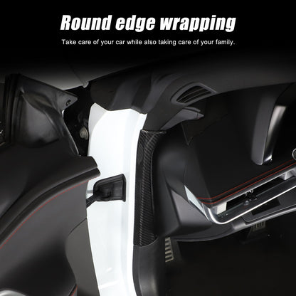 Real Carbon Fiber Inner Interior Door Pillar Trim For Corvette C8 2020+ 12