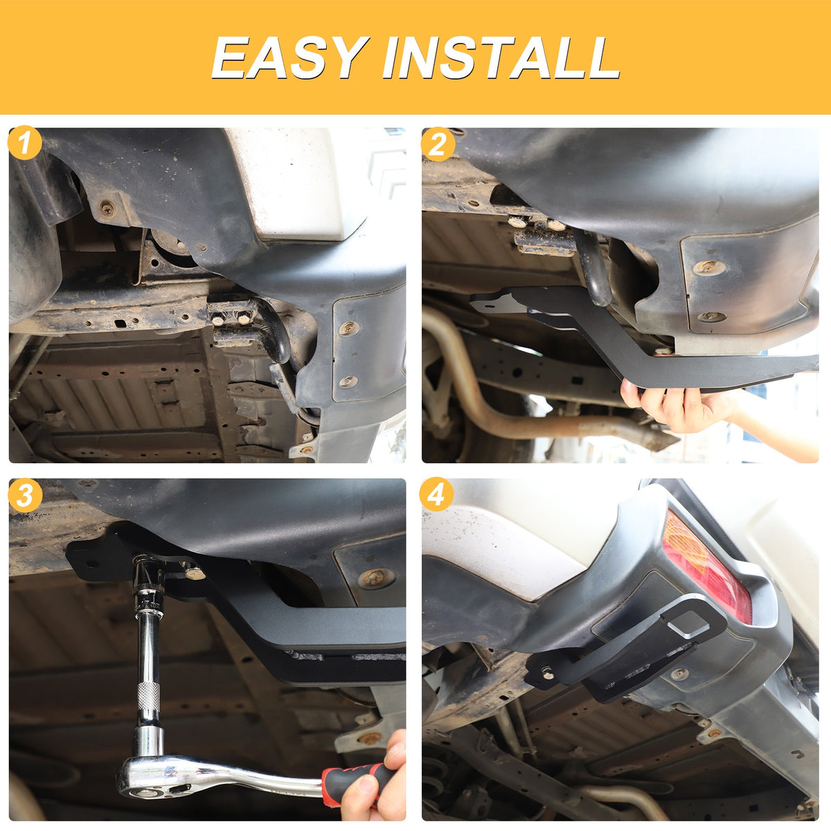Steel Rear Bumper Tow Hook For Toyota FJ Cruiser 2007‑2021 7
