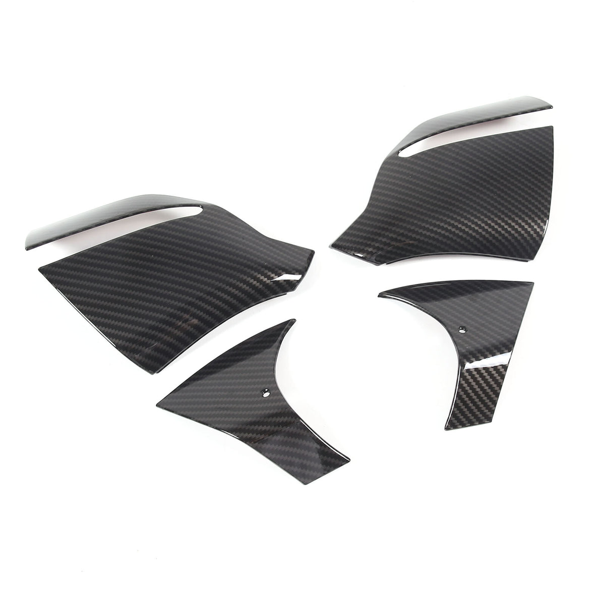 ABS Carbon Fiber rearview mirror base cover trim decor For Corvette C8 2020-2026 9