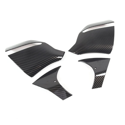 ABS Carbon Fiber rearview mirror base cover trim decor For Corvette C8 2020-2026 9