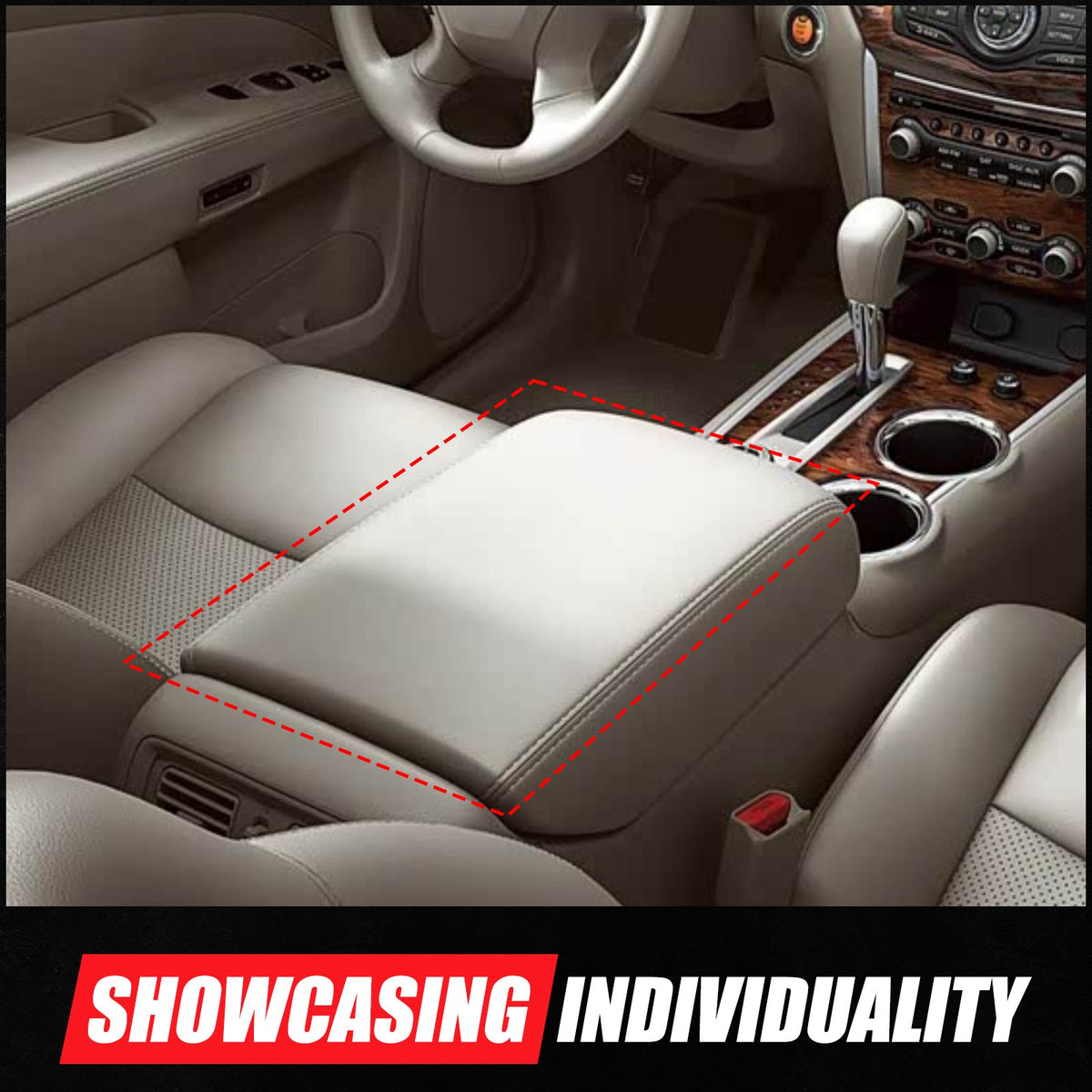 Center Console Safe Gun Storage Lock Box W/ Tray For Nissan Pathfinder 2013-18 4
