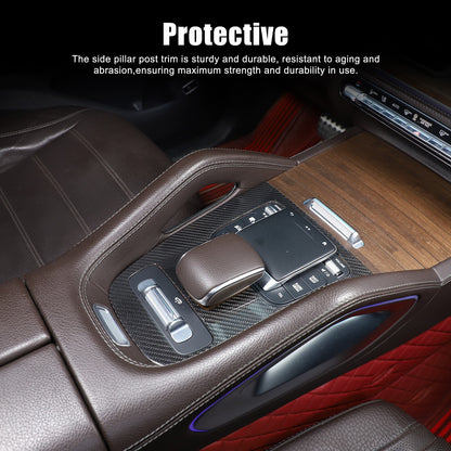 Real Carbon Fiber Gear Shift Panel Trim Cover For Benz GLE V167/GLS X167 2020+ 20