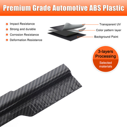 ABS Carbon Fiber Exterior Window Bottom Sill Trim Strip For Ford Maverick 22-24 17