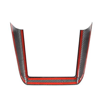 Real Dry Carbon Fiber Center Console Interior Trim Cover For Tesla Model 3 2023+ 4