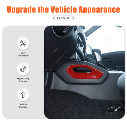 Sport Red ABS Center Console Side Armrest Trim Cover For Nissan Frontier 22+ US 6