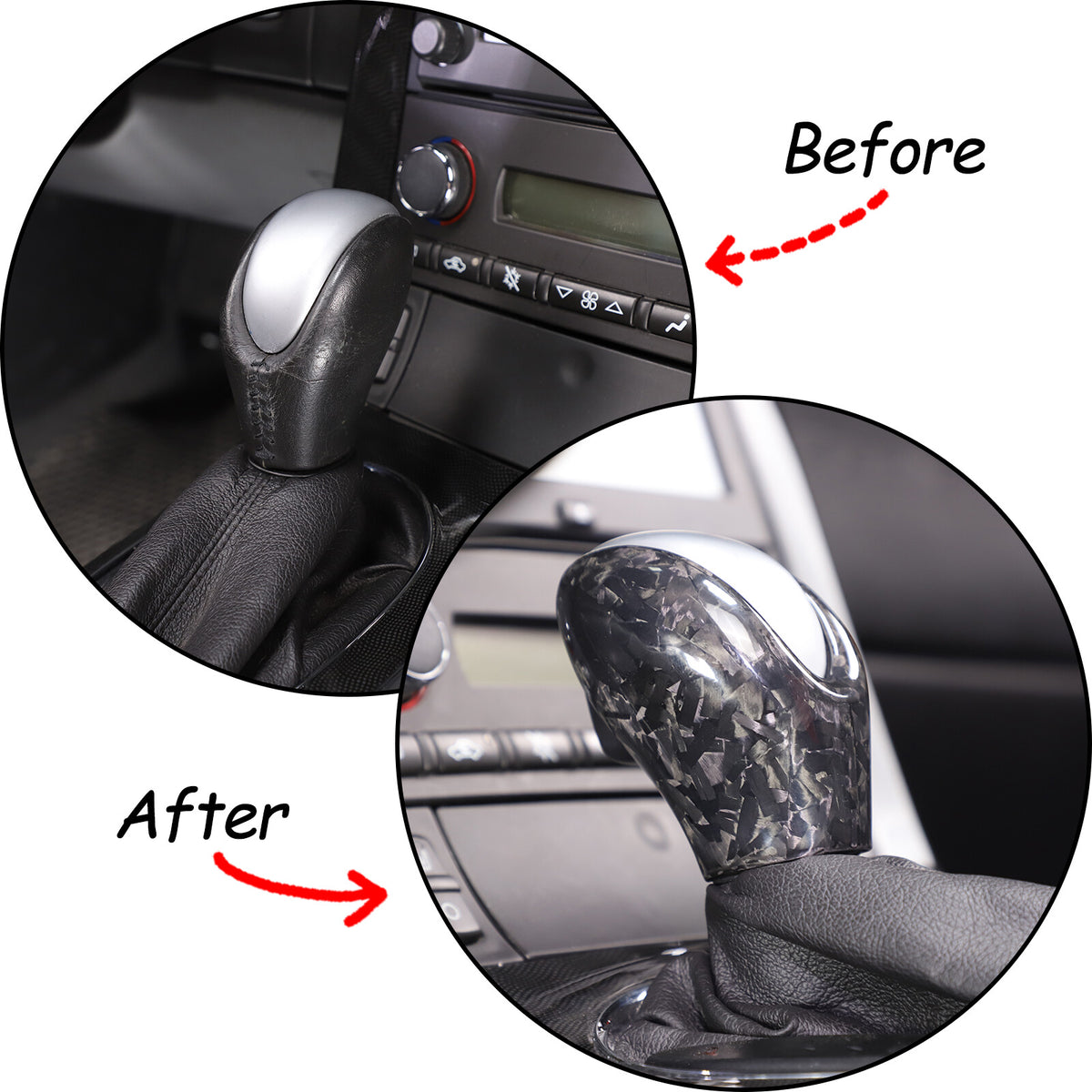 Forged Real Carbon Fiber Full Interior Set Decor Cover Trim Kit for Corvette C6 106