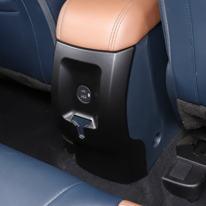 Matte Black Rear Air Outlet Vent Panel Cover Trim For Ford Maverick 2022-2023 3