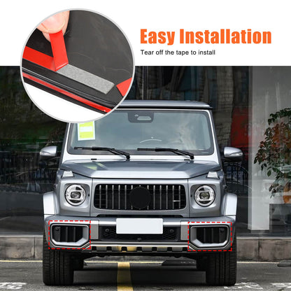 Carbon ABS Front Bumper Side Air Intake Grille Trim For Benz G-Class G63 2025+ 5