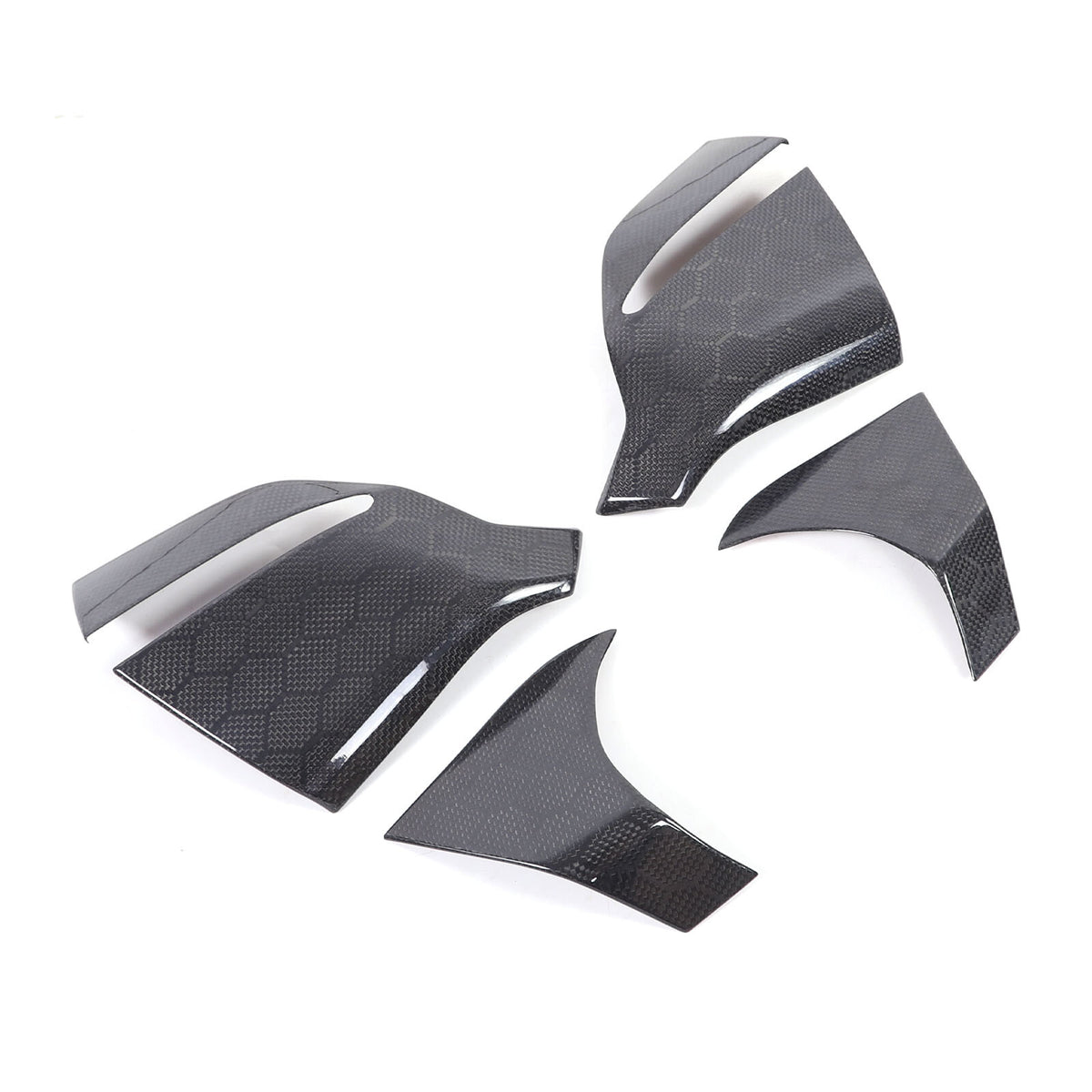 Honeycomb Carbon Fiber Rearview Mirror Base Cover Trim For Corvette C8 2020-2026 3