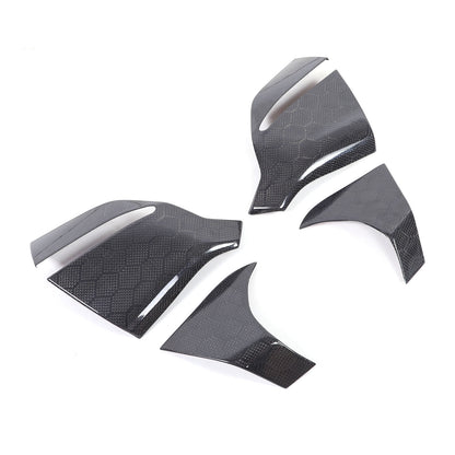 Honeycomb Carbon Fiber Rearview Mirror Base Cover Trim For Corvette C8 2020-2026 3