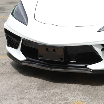 Carbon Fiber ABS Front License Plate Bracket For Corvette C8 20+ OE: 86801045 US 13