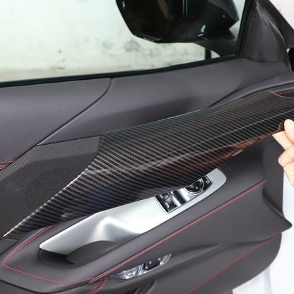 Carbon Fiber ABS Interior Decoration Cover Trim Kit For Corvette C8 2020-2025 - Styles 6-10 12
