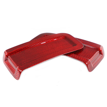 Red Real Carbon Fiber Exterior Rearview Mirror Groove Trim for Hummer H2 2003-09 18