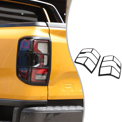 Matte Black ABS Tail Light Frame Trim For Ford Ranger T9 2023+ US 22
