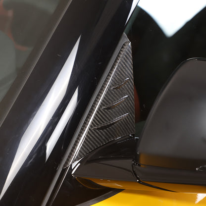 Carbon fiber anti-wind buffeting mirror Wind deflector For Toyota Supra A90 19+ 10