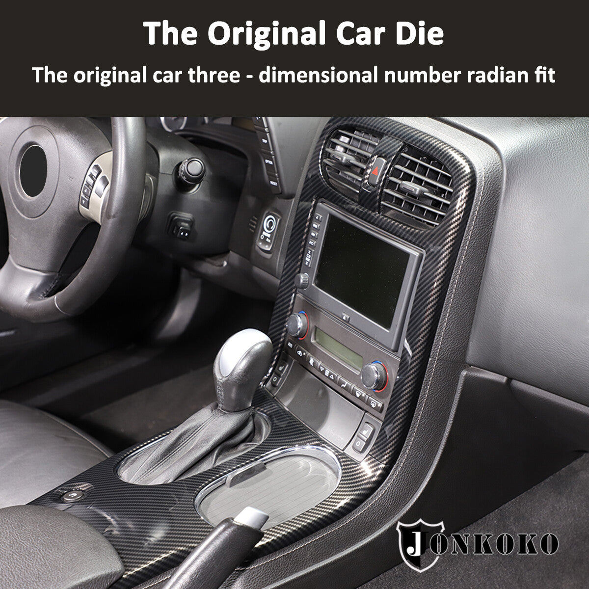 ABS Carbon Fiber Interior Console Dash Trim Cover For Corvette C6 2005-13 US 4