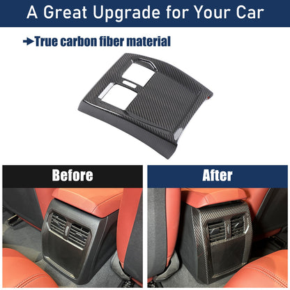 Real Carbon Fiber Rear Air Vent Trim For BMW 4 Series 430i G22 G26 2020-24 6