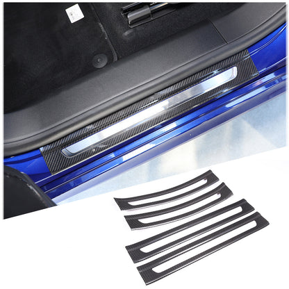 Real Carbon Fiber Scuff Plate Door Sill Cover Protector For Maserati Grecale 22+ 2
