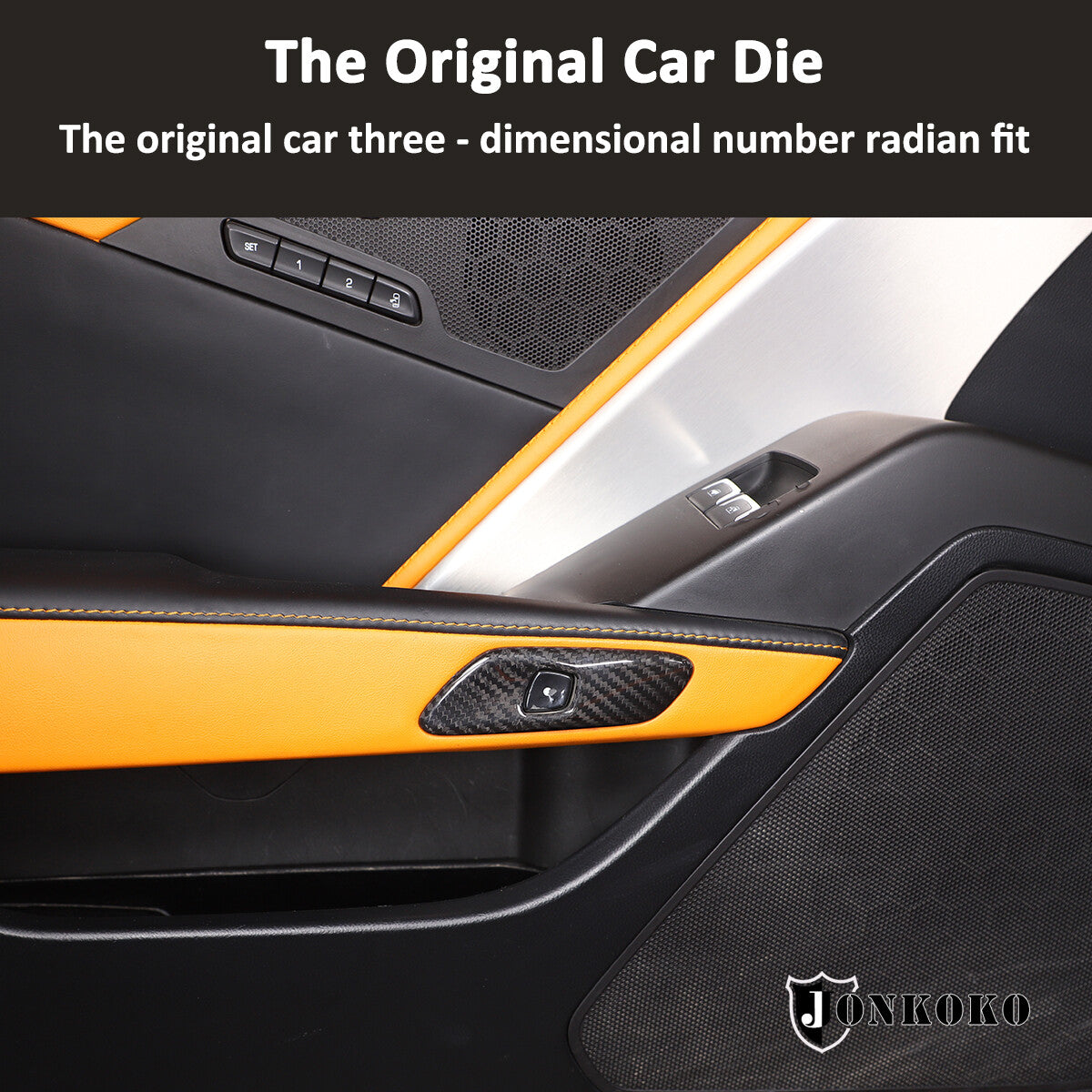 Real Carbon Fiber Interior Dashboard Trim Cover Decor Kit For Corvette C7 14-19 55