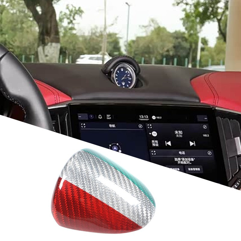Tri-Color Center Console Clock Cover Trim For Maserati Ghibli M157 2014-2022 US 2