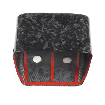 Forged Carbon fiber Steering Wheel Base Trim Cover For Jaguar F-TYPE 2013-2024 11