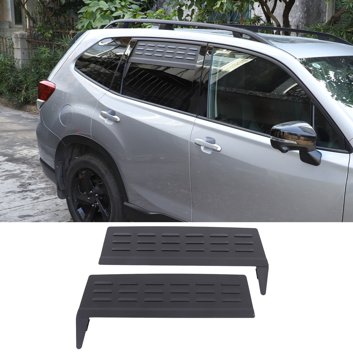 Rear Door Window Louver Air Vent Panel Trim For Subaru Forester SK 2019-2024 7