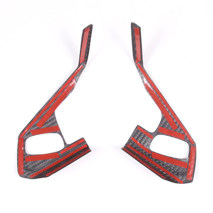 Red Real Carbon Fiber Full Interior Set Decor Trim Kit for Corvette C8 20-25 - Styles 66-68 15