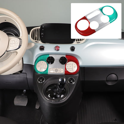 Tri-Color AC Control Switch Bezel Trim For Fiat 500 312 2016+ 23