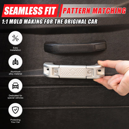 Mecha Silver Replacement Interior Door Handle Grab For LR Defender L316 2004-18 17